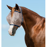 Fliegenmaske Horseware Mio ohne Ohren Bronze / marine Blau