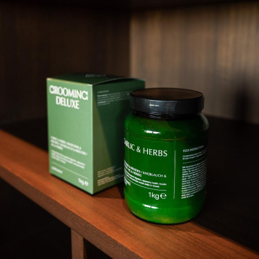 Pferdefutter Ergänzung: Knoblauch & Kräuter – Kentucky Pferdefutter Ergänzung: Knoblauch & Kräuter – Kentucky