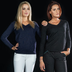 Pullover V-Ausschnitt Nostava Flags & Cup Pullover V-Ausschnitt Nostava Flags & Cup