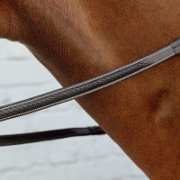 Gummizügel 1/2" mit 7 Stoppern und geflochtener Verarbeitung D Collection Dy'on Schwarz Gummizügel 1/2" mit 7 Stoppern und geflochtener Verarbeitung D Collection Dy'on Schwarz