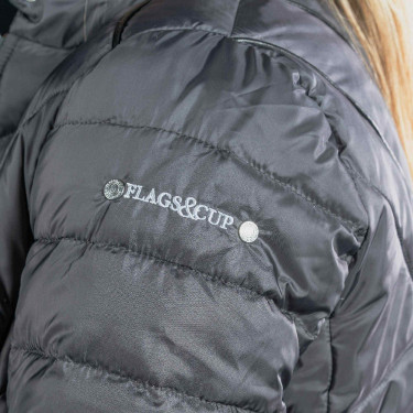 Damen-Leichtjacke Apola Flags & Cup Anthrazit Grau