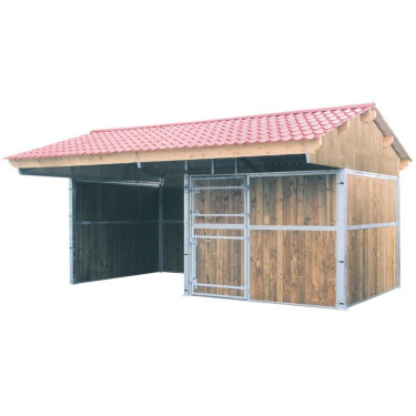 Doppel-Pultdach-Weideunterstand La Gée