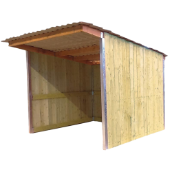 Weidehütte mit einseitigem Pultdach La Gée Weidehütte mit einseitigem Pultdach La Gée