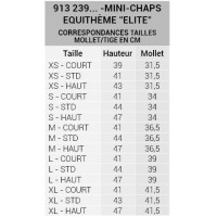 Mini-chaps Equithème Elite Havane Mini-chaps Equithème Elite Havane