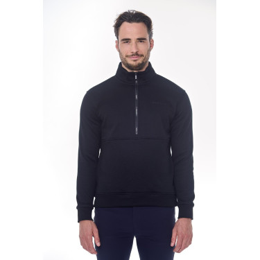 Reit-Sweatshirt mit Fleece & hohem Kragen – Harcour
