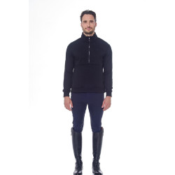 Reit-Sweatshirt mit Fleece & hohem Kragen – Harcour