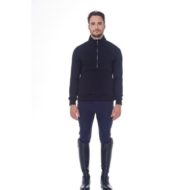 Reit-Sweatshirt mit Fleece & hohem Kragen – Harcour