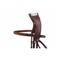 Trensenzaum mit Manet-Brücke T de T Dunkles Havanna Braun Trensenzaum mit Manet-Brücke T de T Dunkles Havanna Braun