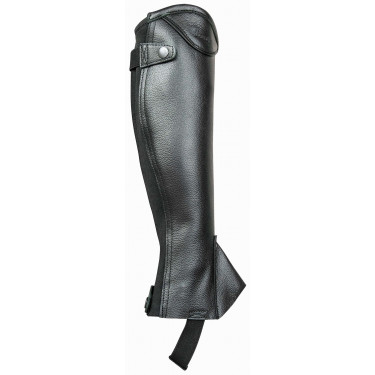 Mini-Chaps Vivaldi Leder genarbt T de T Schwarz