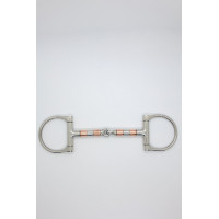 Verdun-Gebiss mit Messingrolle 12 mm Harcour Edelstahl Grau
