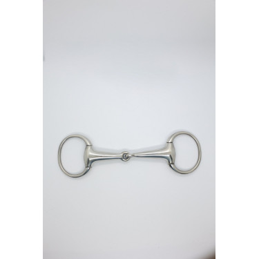 Olivenkopfgebiss 22 mm Harcour Edelstahl Grau