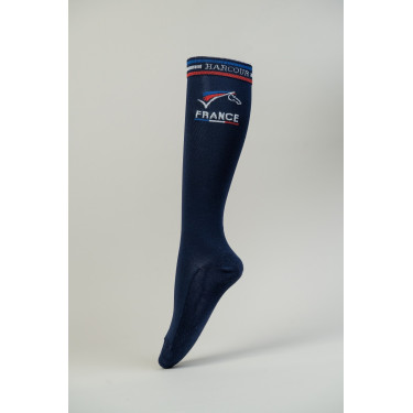 Frankreich-Socken Harcour Risketouh Marine Marineblau