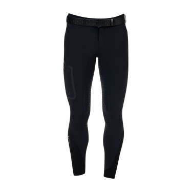 Herren-Slim-Fit-Reithose Equestro Ridertechnology Full-Grip