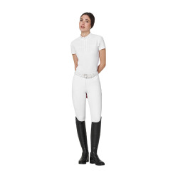 Damen-Slim-Fit-Reithose Equestro Ridertechnology Full Grip