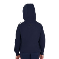 Mädchen-Hoodie aus Baumwolle mit Kapuze und Frontreißverschluss