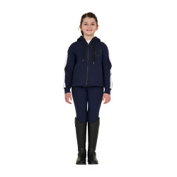 Mädchen-Hoodie aus Baumwolle mit Kapuze und Frontreißverschluss