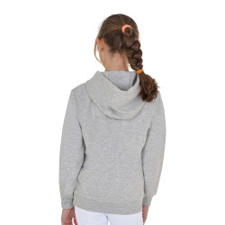 Kinder-Kapuzenjacke mit Reißverschluss und Frottee-Schriftzug