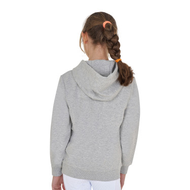 Kinder-Kapuzenjacke mit Reißverschluss und Frottee-Schriftzug