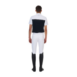 Herren-Turnierpoloshirt Equestro Ridertechnology kurzarm mit Reißverschluss