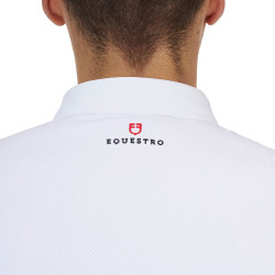 Herren-Turnierpolo Equestro Ridertechnology langarm mit Knöpfen