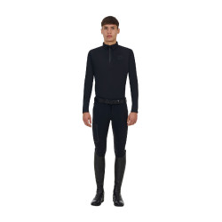 Herren-Trainingspolo Equestro Ridertechnology langarm mit Reißverschluss