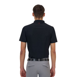 Herren-Trainingspoloshirt Equestro Ridertechnology kurzärmlig mit Reißverschluss