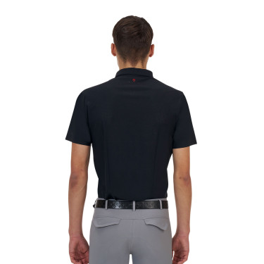 Herren-Trainingspoloshirt Equestro Ridertechnology kurzärmlig mit Reißverschluss