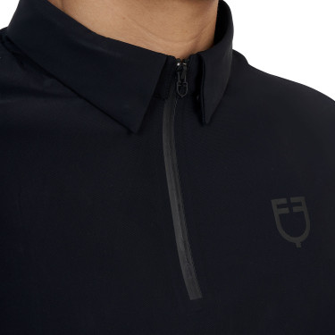 Herren-Trainingspoloshirt Equestro Ridertechnology kurzärmlig mit Reißverschluss