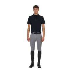 Herren-Trainingspoloshirt Equestro Ridertechnology kurzärmlig mit Reißverschluss