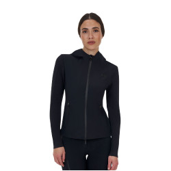 Damen-Technikpullover Equestro Ridertechnology Kapuze