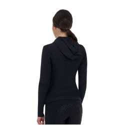 Damen-Technikpullover Equestro Ridertechnology Kapuze