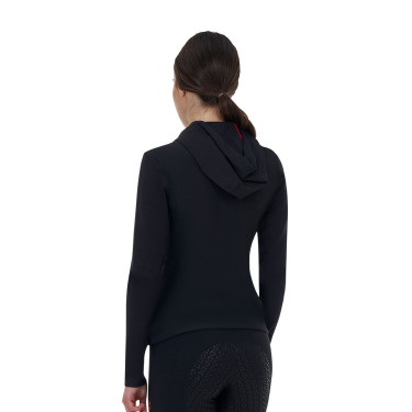 Damen-Technikpullover Equestro Ridertechnology Kapuze