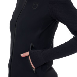 Damen-Technikpullover Equestro Ridertechnology Kapuze