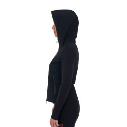 Damen-Technikpullover Equestro Ridertechnology Kapuze