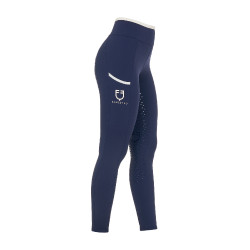 Damen-Leggings mit perforierten Verzierungen
