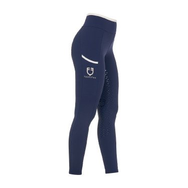 Damen-Leggings mit perforierten Verzierungen