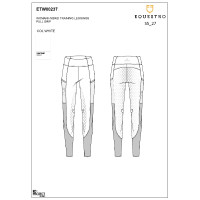 Damen-Leggings mit Vollgrip und perforierten Einsätzen