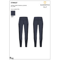Damen-Leggings mit Vollgrip und perforierten Einsätzen