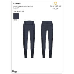 Damen-Leggings mit Vollgrip und perforierten Einsätzen