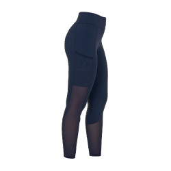 Damen-Leggings mit Vollgrip und perforierten Einsätzen