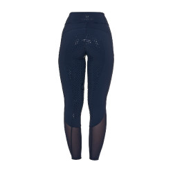 Damen-Leggings mit Vollgrip und perforierten Einsätzen