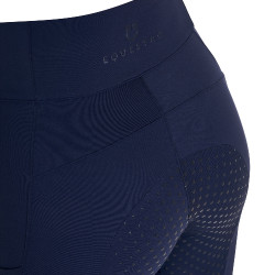 Damen-Leggings mit Vollgrip und perforierten Einsätzen