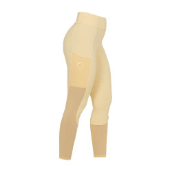Damen-Leggings mit Vollgrip und perforierten Einsätzen