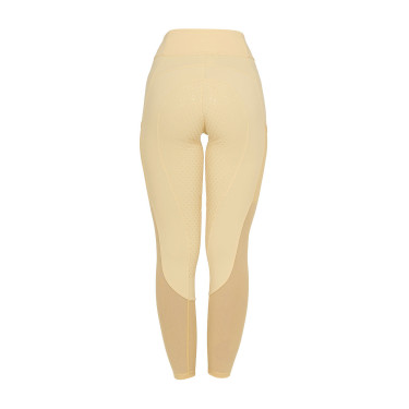 Damen-Leggings mit Vollgrip und perforierten Einsätzen