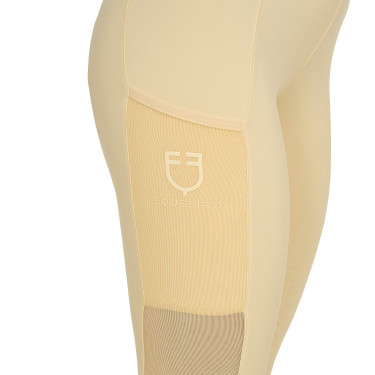 Damen-Leggings mit Vollgrip und perforierten Einsätzen
