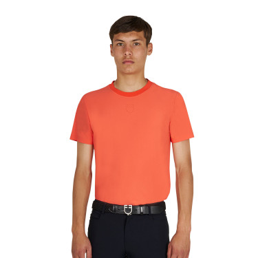 Herren Trainingsshirt aus technischem Gewebe mit Mikroperforationen