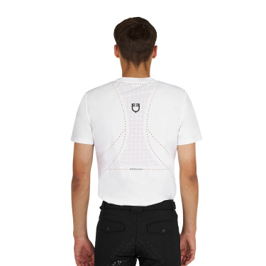 Herren Trainingsshirt aus technischem Gewebe mit Mikroperforationen