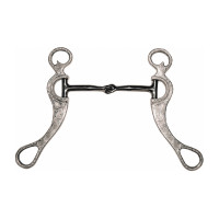 Western-Gebiss Aluminium schwarzes Eisen verzierte Schenkel Pool's