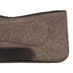 Satteldecke aus reinem Wollfilz mit Lederverstärkungen