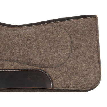 Satteldecke aus reinem Wollfilz mit Lederverstärkungen